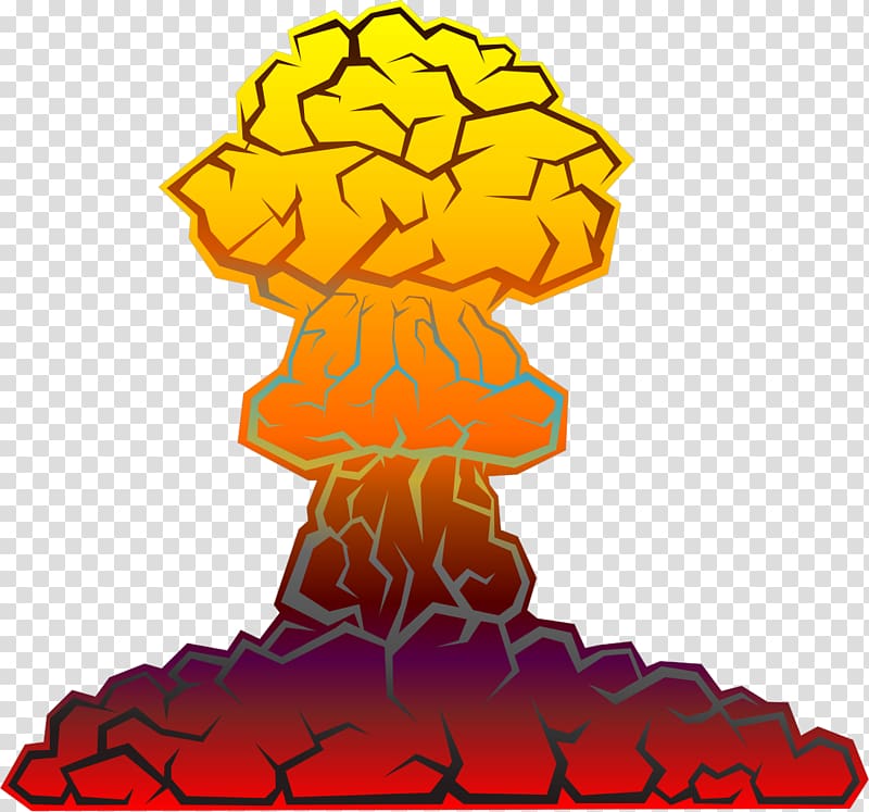 Nuclear explosion transparent background PNG clipart