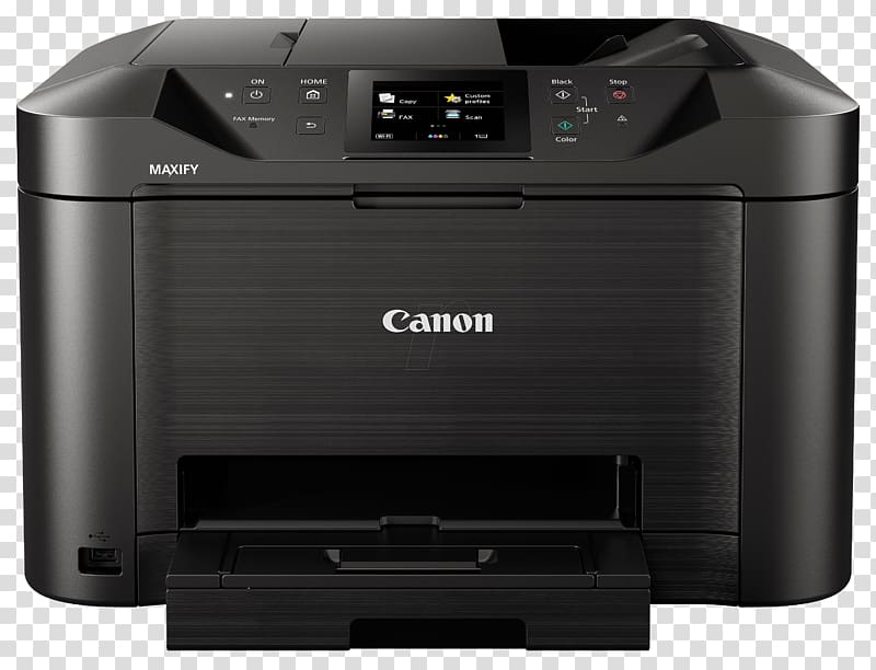 Multi-function printer Canon MAXIFY MB5150 Inkjet printing, Canon printer transparent background PNG clipart