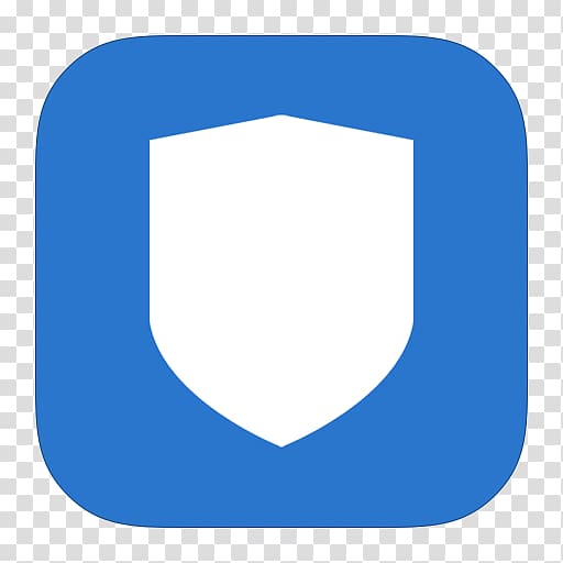 white shield logo, electric blue area symbol brand, MetroUI Folder OS Security transparent background PNG clipart