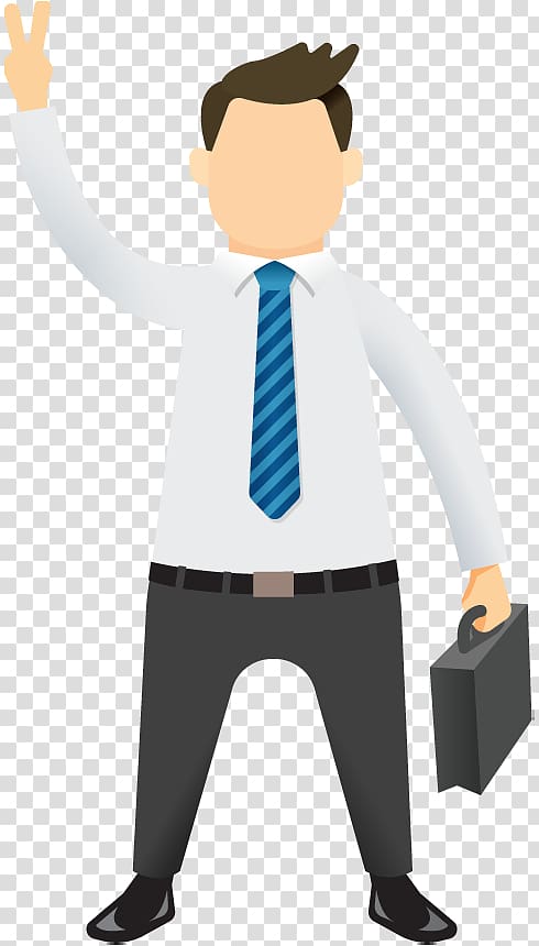 Businessperson Digital marketing , cartoon businessman transparent background PNG clipart