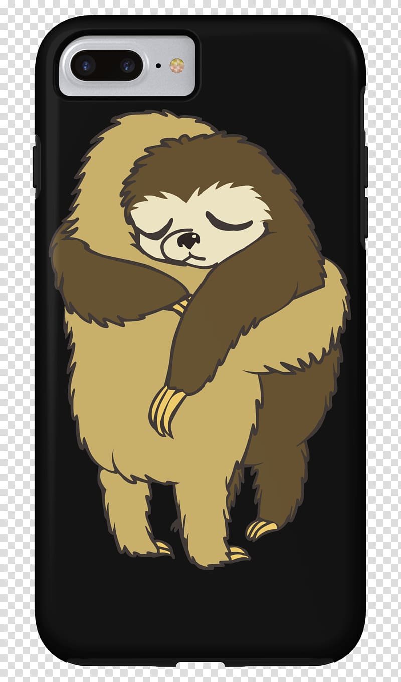 Sloth Hug Mustelids Cartoon, sloth design transparent background PNG clipart