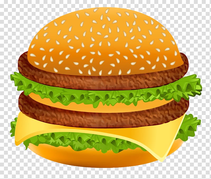 double-patty cheeseburger , Hamburger Hot dog Fast food , Hamburger transparent background PNG clipart