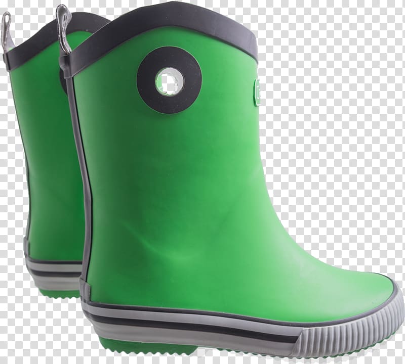 Boot Green, rain boots transparent background PNG clipart