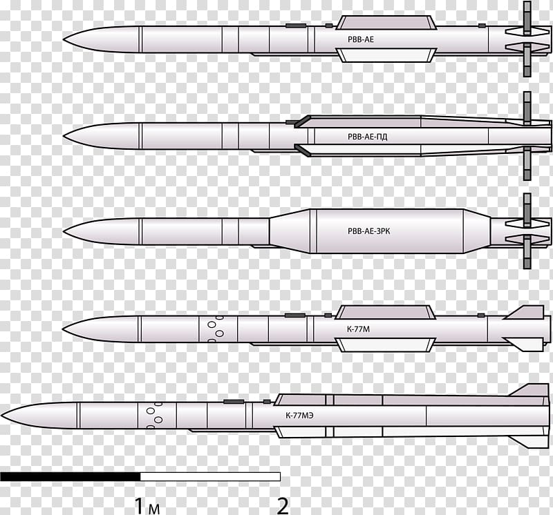 R-77 Air-to-air missile AIM-120 AMRAAM Vympel NPO, Rocket transparent background PNG clipart
