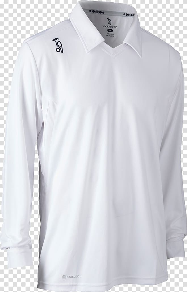 Polo shirt T-shirt India national cricket team Cricket whites, white Dress Shirt transparent background PNG clipart