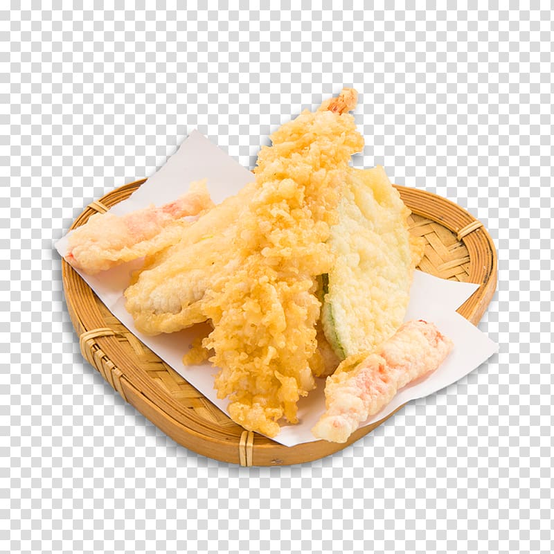 Tempura Fried shrimp Sushi Deep frying Chicken fingers, vegetable roll transparent background PNG clipart