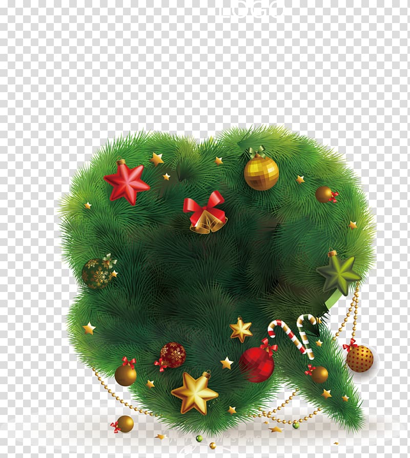 New Year\'s Day Christmas tree, Creative Christmas tree material transparent background PNG clipart