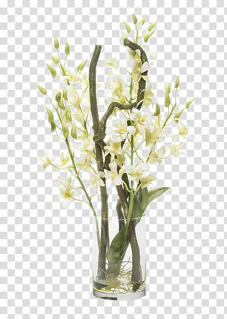 Floral design Vase Flower Software, Soft white flowers Floral decoration installation transparent background PNG clipart