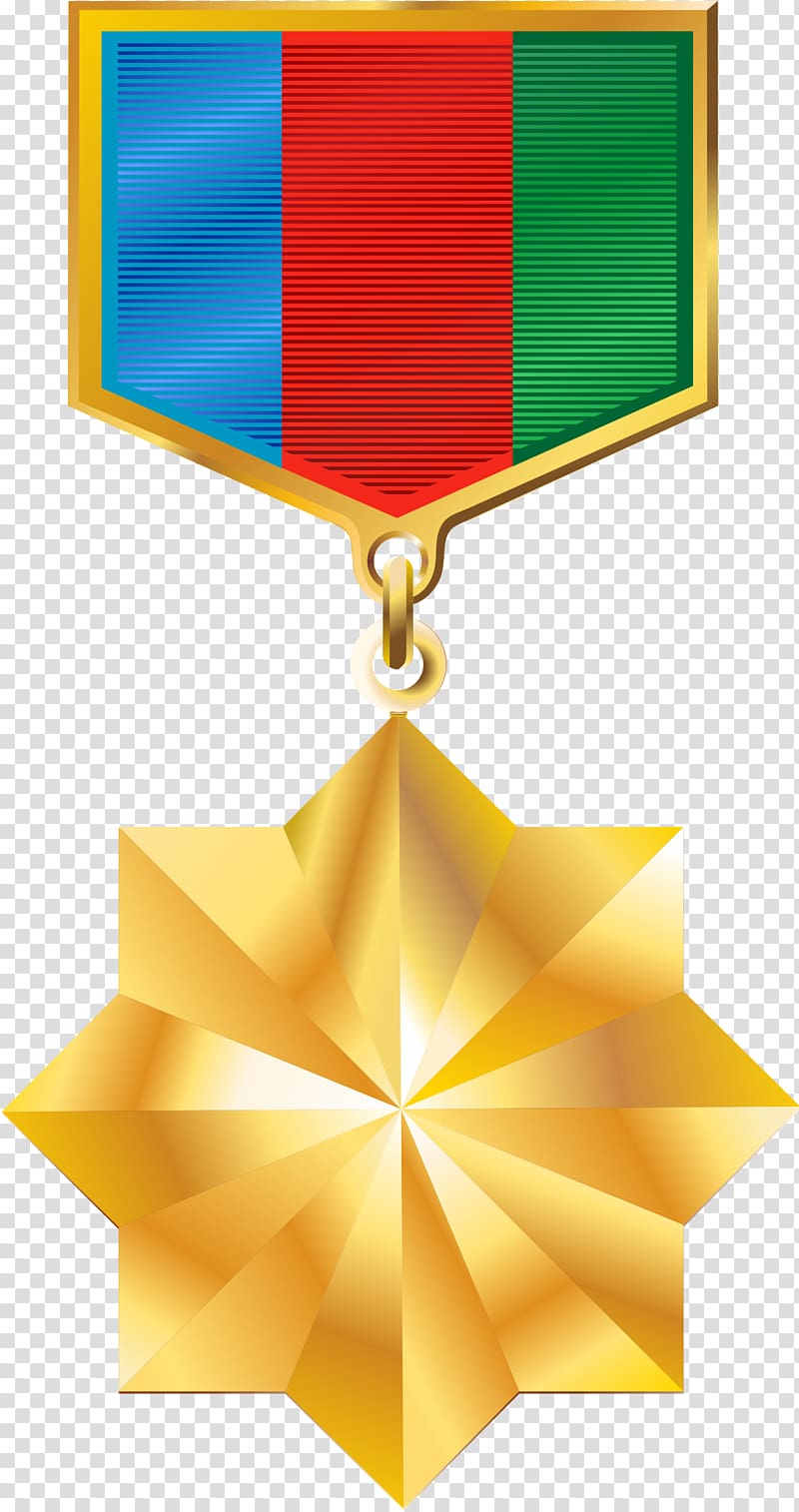 Baku Qizil Ulduz Medal National Hero of Azerbaijan Order, medal transparent background PNG clipart