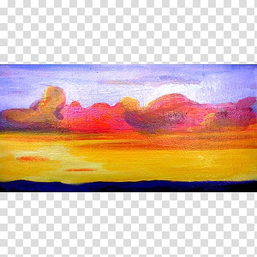 Watercolor painting Art Sunrise Red sky at morning, sunset clouds transparent background PNG clipart