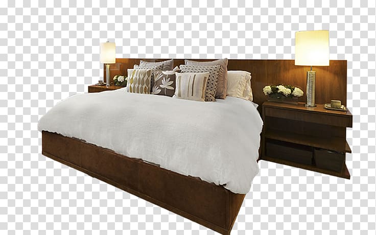 Bedside Tables Manhattan Bedroom Bed frame, bed transparent background PNG clipart