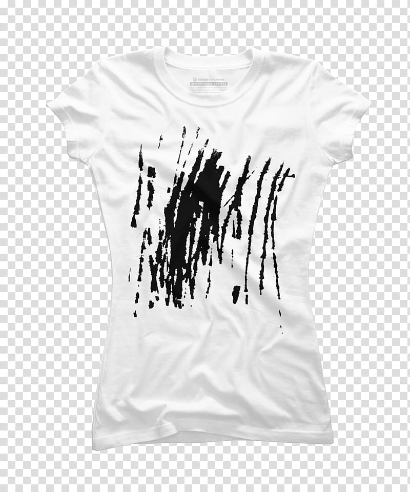 Printed T-shirt Top Design by Humans, black t-shirt vi display template transparent background PNG clipart
