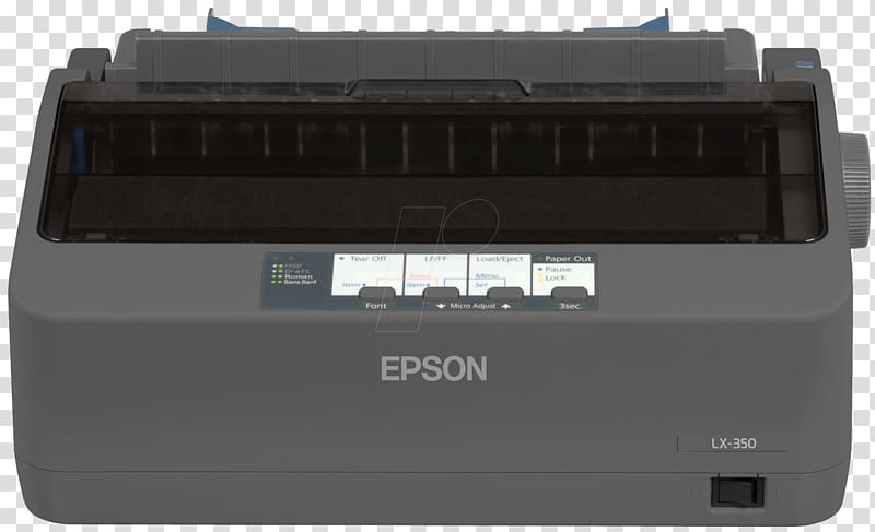Dot matrix printing Dot matrix printer Epson Hewlett-Packard, printer transparent background PNG clipart