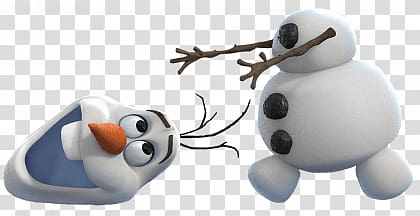 Olaf from Disney Frozen illustration, Olaf Losing Head transparent background PNG clipart