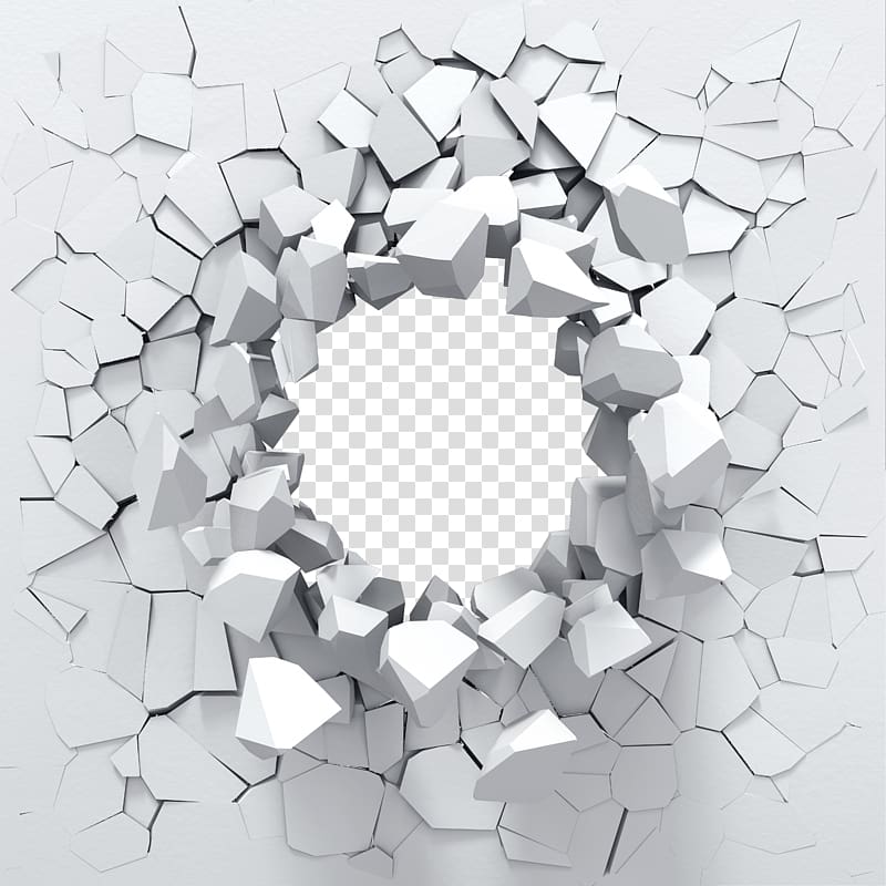 Wall Brick, Hollow brick wall s, white cracked wall transparent background PNG clipart