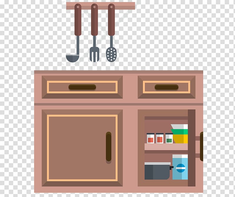 kitchen cabinet clipart