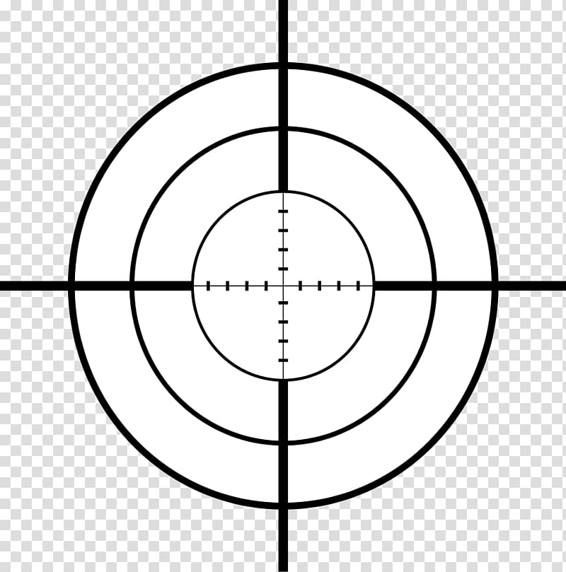 Reticle Telescopic sight , Crosshairs transparent background PNG clipart