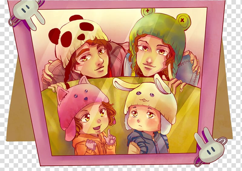 Illustration Anime Family Drawing Manga, family portrait transparent background PNG clipart