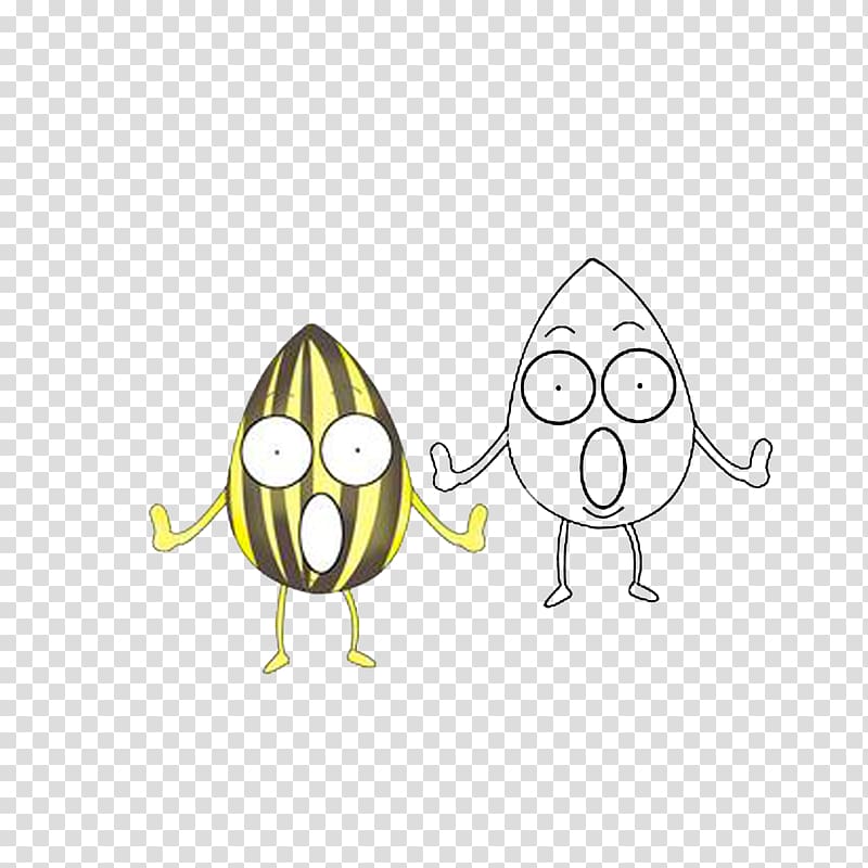 Open Your Mouth Drawing Cartoon , Surprised melon seeds transparent background PNG clipart