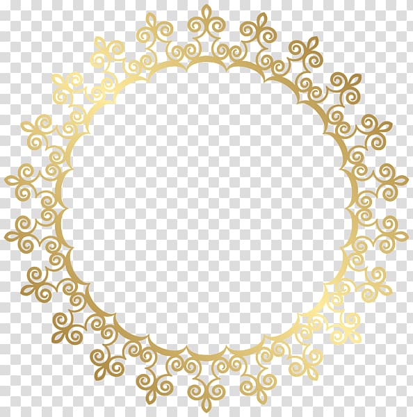 round gold wrought frame , Gold , Gold Border Frame HD transparent background PNG clipart