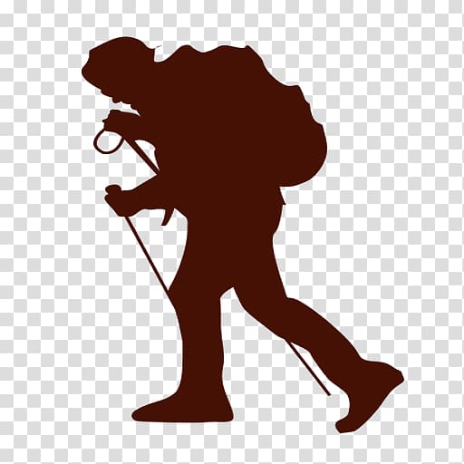 Hiking Silhouette , Silhouette transparent background PNG clipart ...