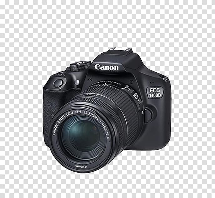 Canon EOS 1300D Canon EOS 800D Canon EOS 300D Canon EF-S 18u201355mm lens Digital SLR, SLR digital camera transparent background PNG clipart