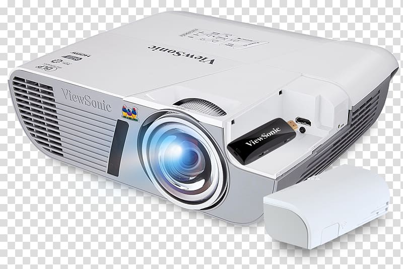 Multimedia Projectors ViewSonic Throw Digital Light Processing, light clutter transparent background PNG clipart
