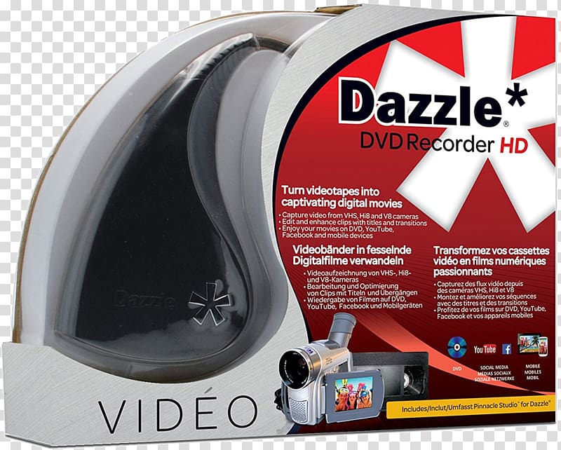 Video capture VHS Dazzle Pinnacle Systems, dvd transparent background PNG clipart