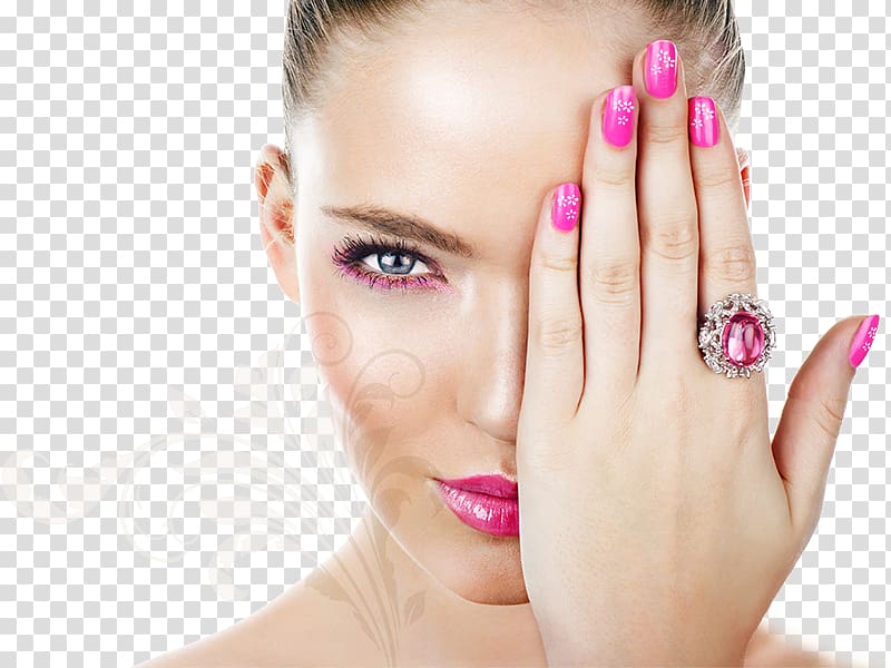 woman covering left eye, Gel nails Manicure Pedicure Nail art, nails transparent background PNG clipart