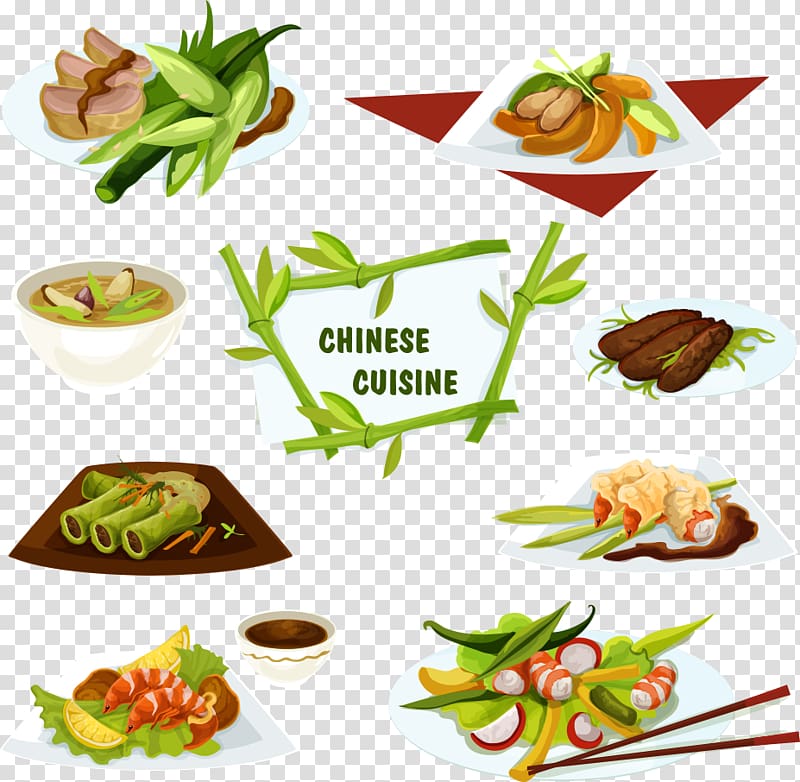 Chinese cuisine Peking duck Asian cuisine Egg roll Dish, vegetables and food transparent background PNG clipart