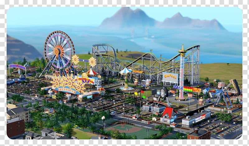 Amusement park SimCity Gardaland Ahmedabad, ferris wheel transparent background PNG clipart