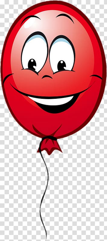 Toy balloon Smiley Birthday, Cartoon Ballon transparent background PNG clipart