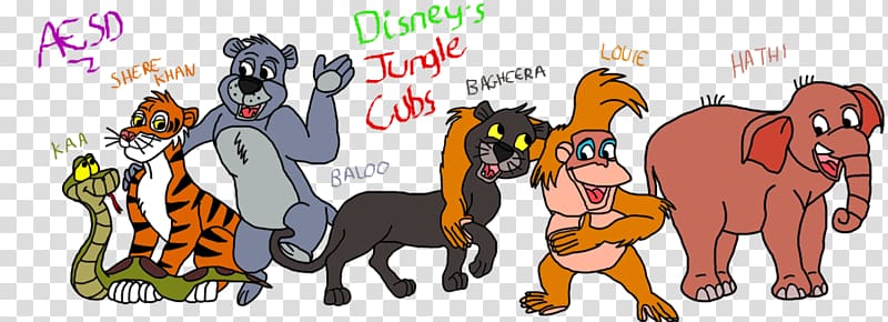 The Jungle Book Shere Khan Baloo Mowgli The Walt Disney Company, the jungle book transparent background PNG clipart