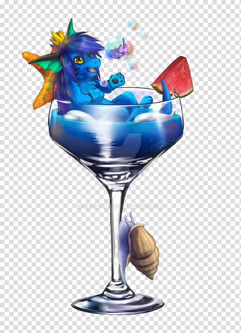 Blue Hawaii Blue Lagoon Wine glass Cocktail garnish, cocktail transparent background PNG clipart
