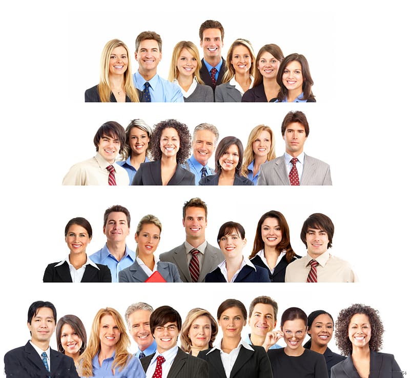 corporate s, Generation X Millennials Baby boomers Generation Z, A group of business people transparent background PNG clipart