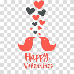 Valentines Day Redecora Adesivos, Birds Vintage Valentine\'s Day greeting cards material Free transparent background PNG clipart thumbnail
