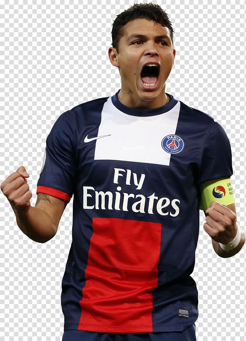 Thiago Silva Paris Saint-Germain F.C. Brazil national football team A.C. Milan, football transparent background PNG clipart