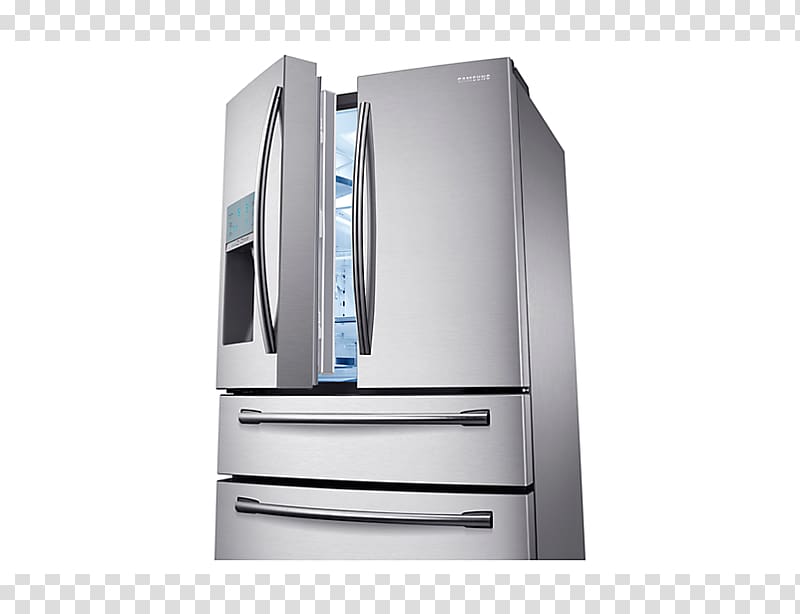 Auto-defrost Refrigerator Freezers Samsung RF28HMEDB, refrigerator transparent background PNG clipart