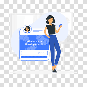 illustration, Status update, information, profile, post, share, user, influencer, social media, comment transparent background PNG clipart thumbnail