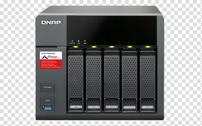 Network Storage Systems QNAP TS-531P Data storage QNAP TS-239 Pro II+ Turbo NAS NAS server, SATA 3Gb/s QNAP TS-531X NAS server, SATA 6Gb/s, others transparent background PNG clipart