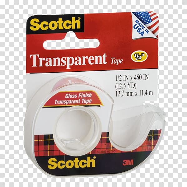 Adhesive tape 3M Scotch Tape Compact Cassette, scoth transparent background PNG clipart