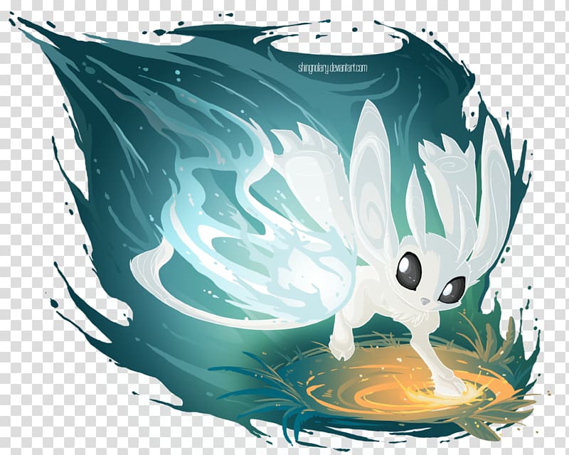 Ori and the Blind Forest Fan art Video game, rising whirlwind transparent background PNG clipart