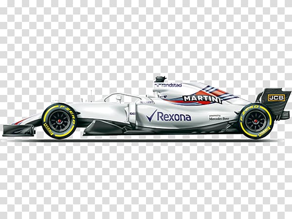 Williams FW41 Formula One car Formula 1 Williams Martini Racing Formula racing, formula 1 transparent background PNG clipart