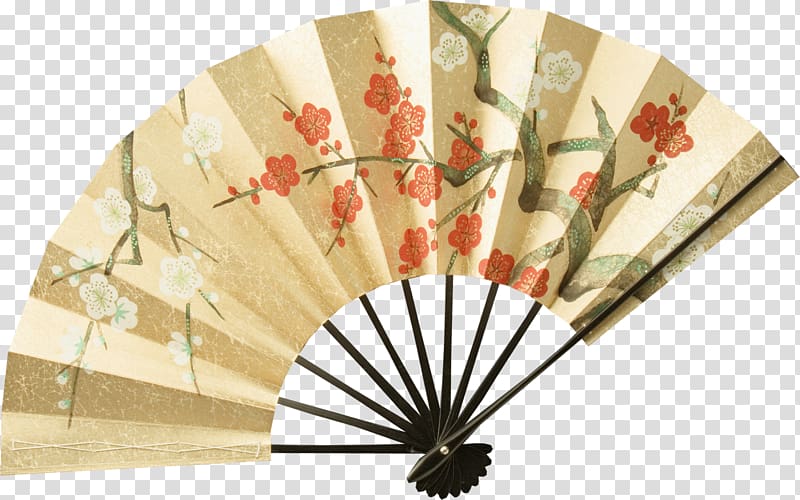 Hand fan Paper Chinoiserie, eastern transparent background PNG clipart
