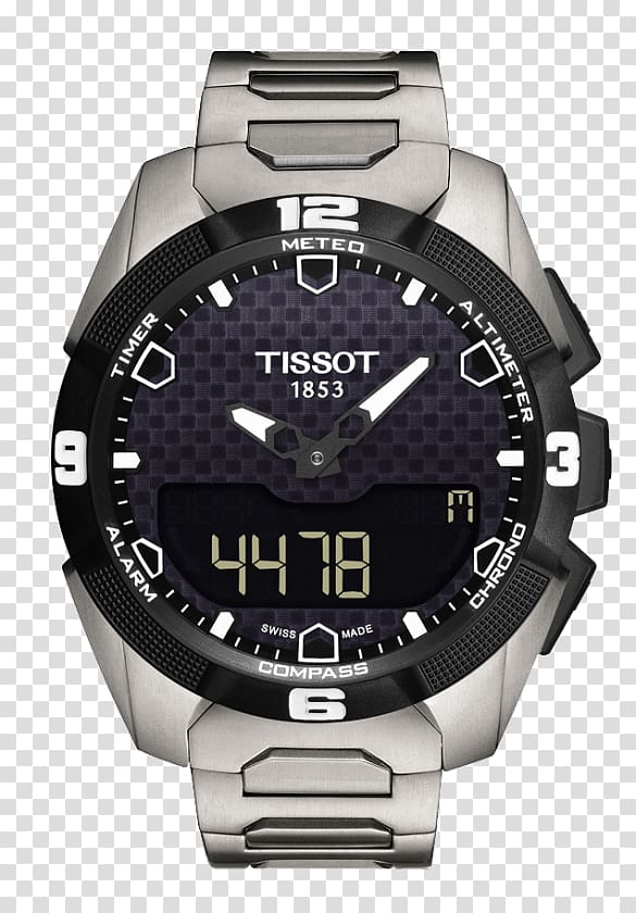 Tissot Solar-powered watch Baselworld Chronograph, watch transparent background PNG clipart