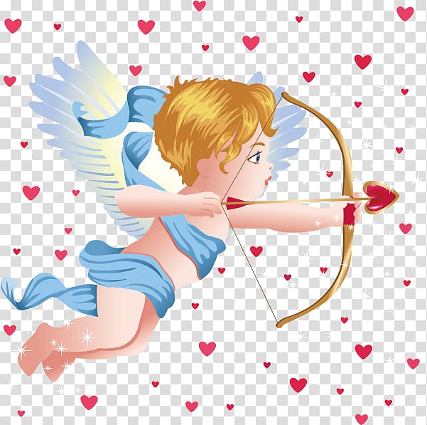 Cupids bow Angel Love , Cartoon Cupid transparent background PNG clipart