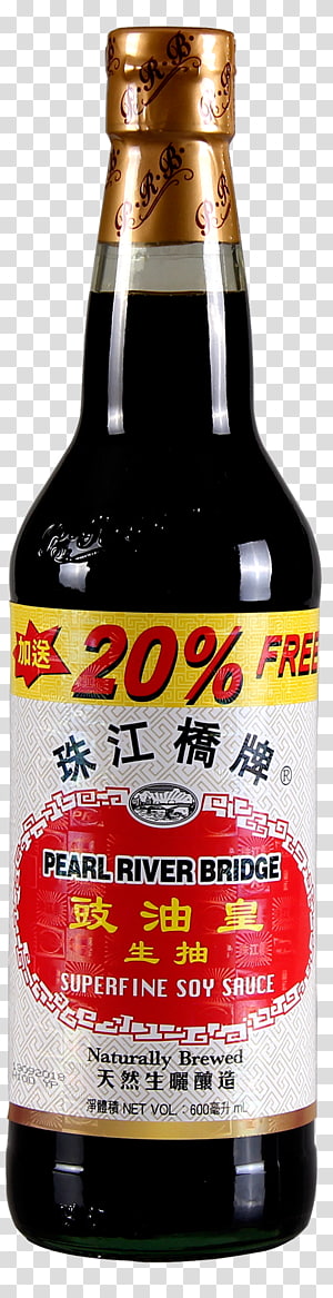 Liqueur Glass bottle 生抽 Soy Sauce, soy sauce bottle transparent background PNG clipart thumbnail