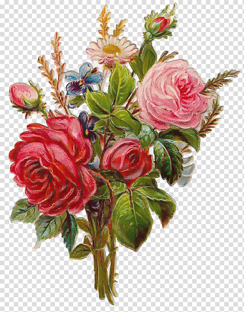 Flower bouquet Rose Floral design Tattoo, victorian transparent background PNG clipart