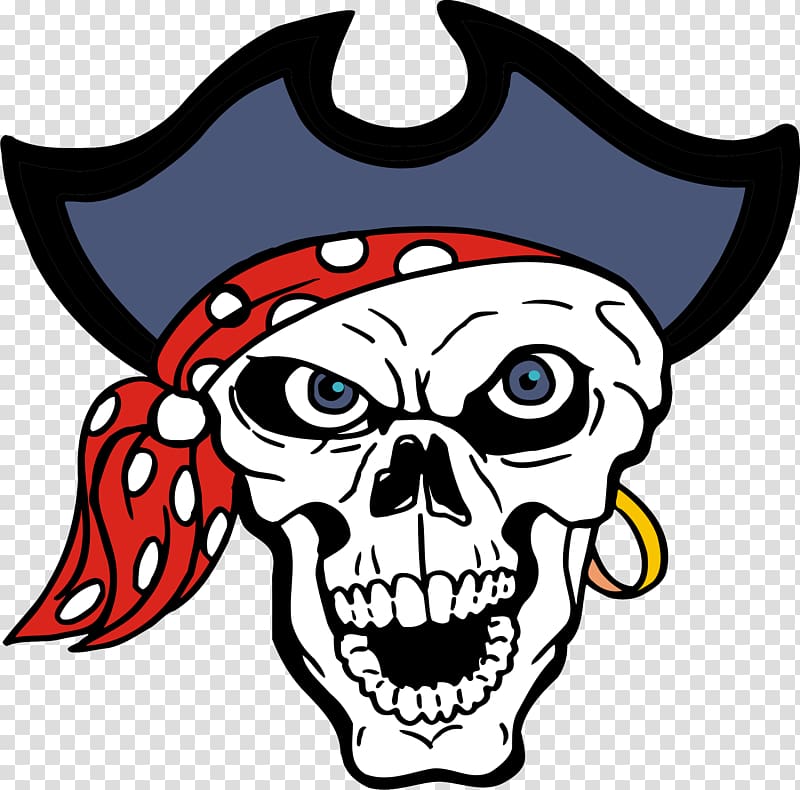 Piracy Skull Jolly Roger, pirate transparent background PNG clipart