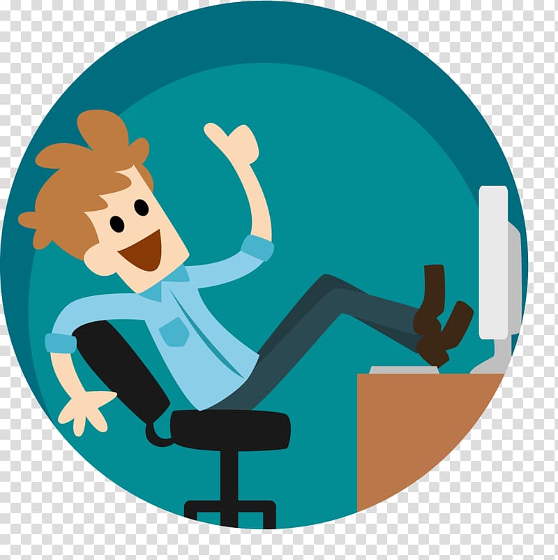 Illustration, Easily office business man transparent background PNG clipart